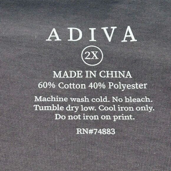 NEW Women's Size 2X "Let There Be Pumpkin Spice" Adiva Thanksgiving Shirt Gray - Picture 5 of 7